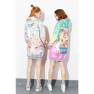 Extra - Long Hooded Anime Sweater Dress for Cozy Comfort - Cosparty