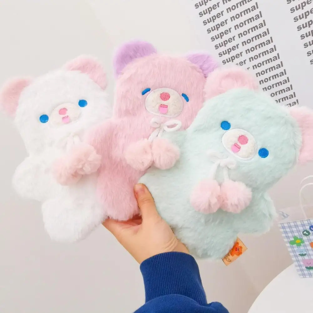 Fairy-Kei Baby Bear Plush Cosmetic and Stationery Bag - bags