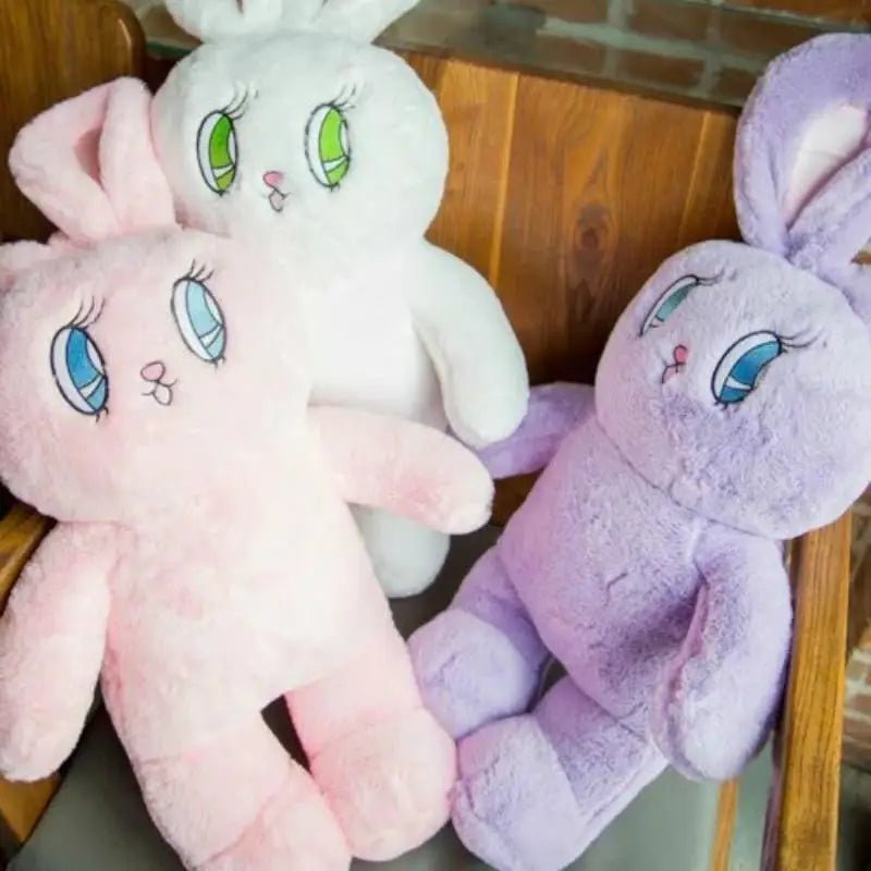 Fairy Kei Bunny Book Bag in Plush Material for Kawaii Style - Cosparty