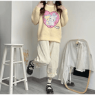 Fairy Kei Bunny Knit Pullover Sweater in Pink and Yellow, 58cm Length - Cosparty