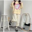 Fairy Kei Bunny Knit Pullover Sweater in Pink and Yellow 58cm Length - sweater