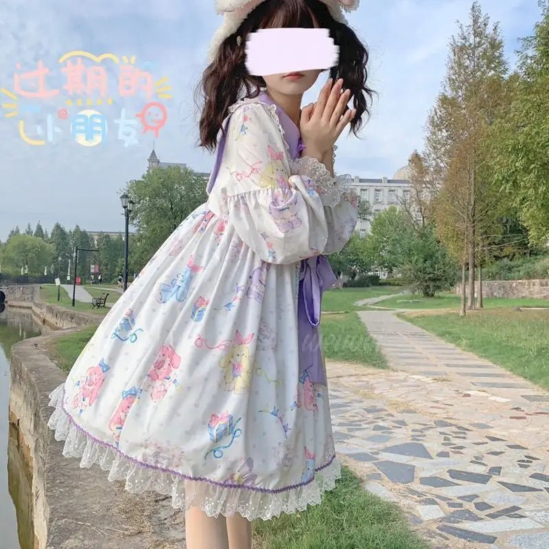 Fairy Kei Bunny Rabbit Lolita Dress for Pastel Princesses - Cosparty