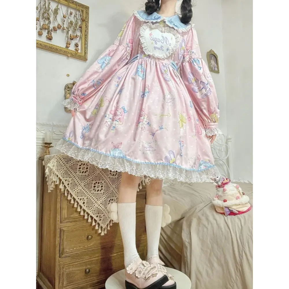 Fairy Kei Bunny Rabbit Lolita Dress for Pastel Princesses - dress