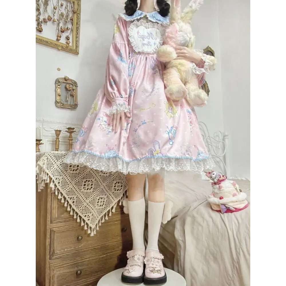 Fairy Kei Bunny Rabbit Lolita Dress for Pastel Princesses - dress