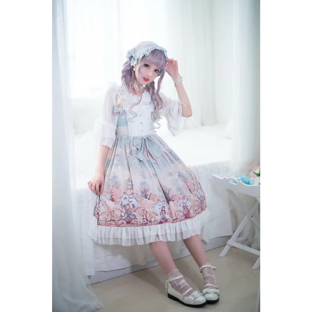 Forest Fairy Lolita Dress - Greenish Blue / M - dresses, egl, elf, elven, fairies