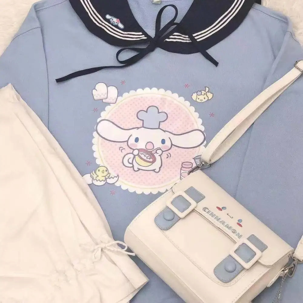 Fairy-Kei Handbags with Cinnamoroll and My Melody Buckles - purse