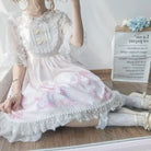 Pastel Pink Sweet Lolita JSK Dress Fairy Kei Kittens Cat Print EGL