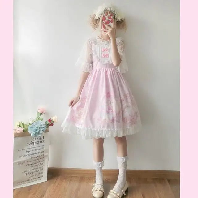 Fairy Kei Inspired Sweet Lolita Dress for Kawaii Princesses - Cosparty