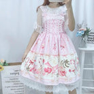 Fairy Kei Inspired Sweet Lolita Dress with Lace and Tulle Details - Cosparty