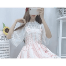 Fairy Kei Inspired Sweet Lolita Dress with Lace and Tulle Details - Cosparty