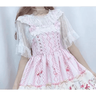 Fairy Kei Inspired Sweet Lolita Dress with Lace and Tulle Details - Cosparty
