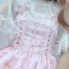 Fairy Kei Inspired Sweet Lolita Dress with Lace and Tulle Details - dress