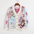 Fairy-Kei Medical Bear Cardigan 55cm Length Cute Kawaii Fashion Org Instock - sweater