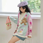 Fairy-Kei Medical Bear Cardigan 55cm Length Cute Kawaii Fashion Org Instock - M - sweater