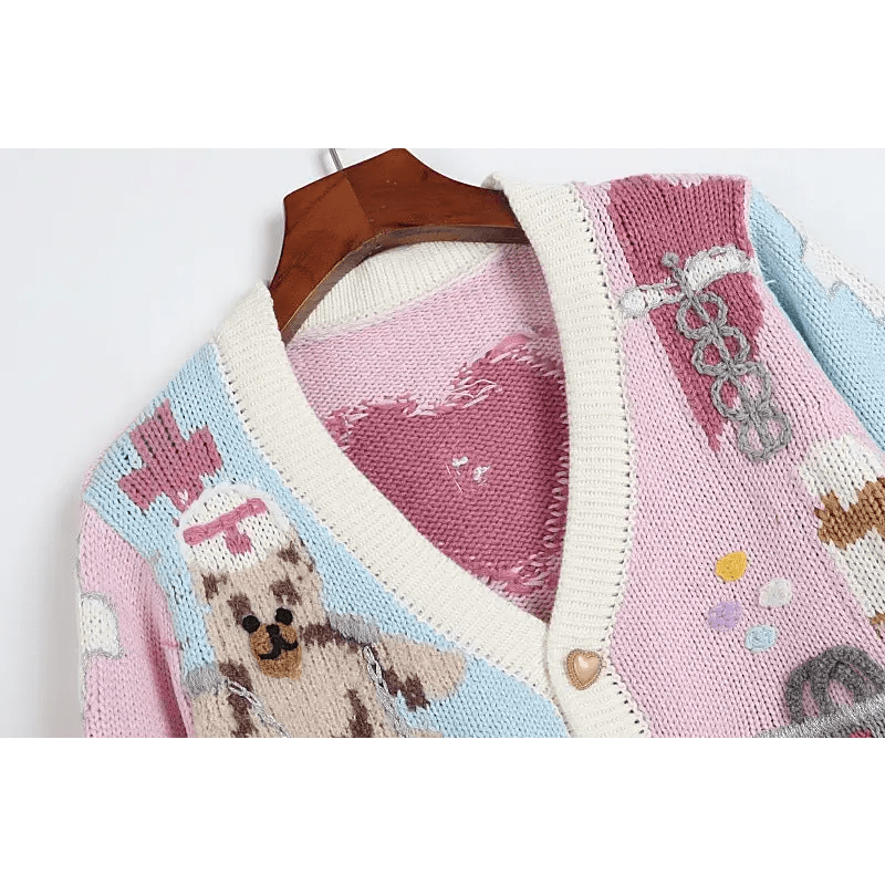 Fairy - Kei Medical Bear Cardigan 55cm Length Cute Kawaii Fashion Org Instock - Cosparty
