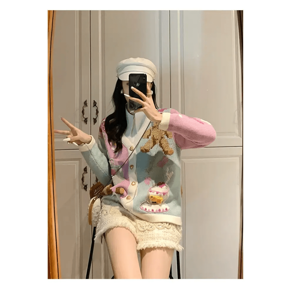 Fairy - Kei Medical Bear Cardigan 55cm Length Cute Kawaii Fashion Org Instock - Cosparty