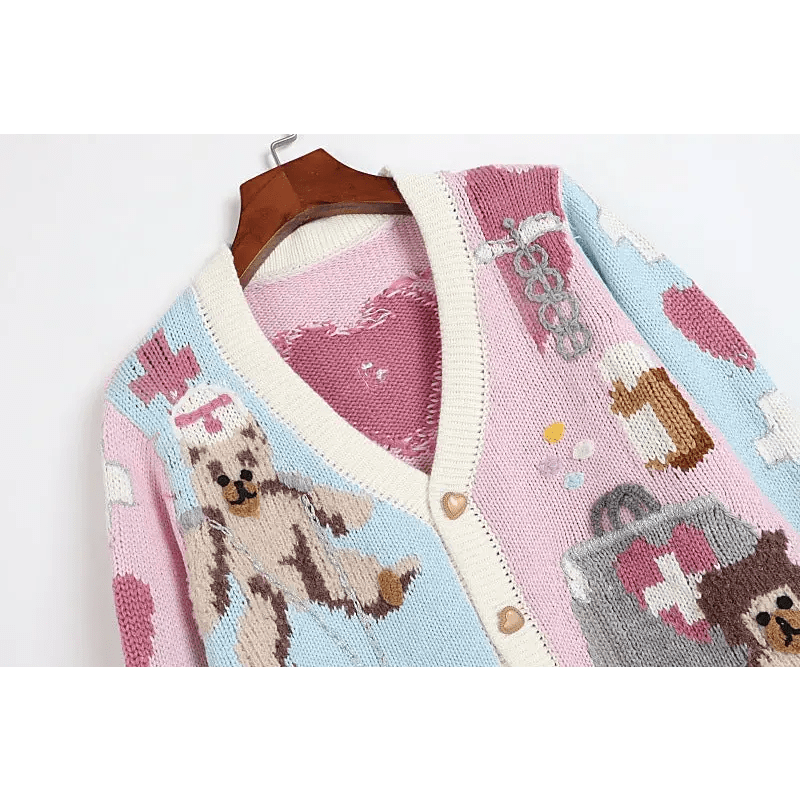 Fairy - Kei Medical Bear Cardigan 55cm Length Cute Kawaii Fashion Org Instock - Cosparty