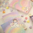 Fairy-Kei Pastel Notepad with 50 Colorful Pages of Kawaii Design - notebook