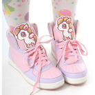 Fairy Kei Rainbow Unicorn Hi Tops for Comfort and Kawaii Style - Shoes