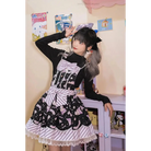 Sanrio Lolita Dress - Black Kuromi / S - babydoll, black dress, cinnamoroll, dresses, jsk