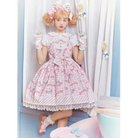 Sanrio Lolita Dress - Pink My Melody / S - babydoll, black dress, cinnamoroll, dresses, jsk