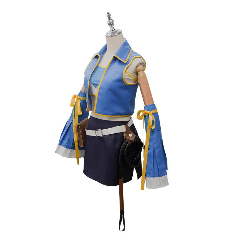 Fairy Tail cos Lucy Heartfilia cosplay costume seven years later anime cosplay costume full set