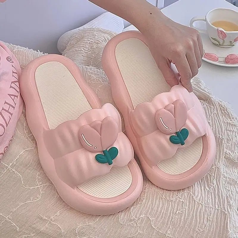 Fairy Tulip Slides for Ultimate Floral Comfort and Softness - Cosparty