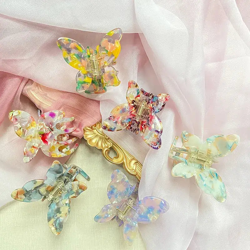 Fairycore Hair Clips with Enchanting Butterfly Designs - hair clip