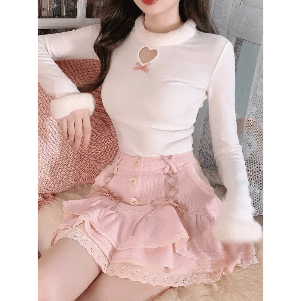 Fairycore Outfit with 50cm Waist Skirt for an Angelic Ensemble - Cosparty