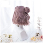 Fearless Wavy Bob Wig in Dirty Lavender Purple Shade - wigs