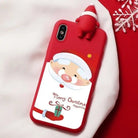 Festive 3D Soft Rubber Christmas Character Case for Apple iPhone - Cosparty
