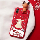 Festive 3D Soft Rubber Christmas Character Case for Apple iPhone - Cosparty