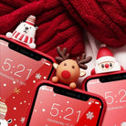 Festive 3D Soft Rubber Christmas Character Case for Apple iPhone - Cosparty