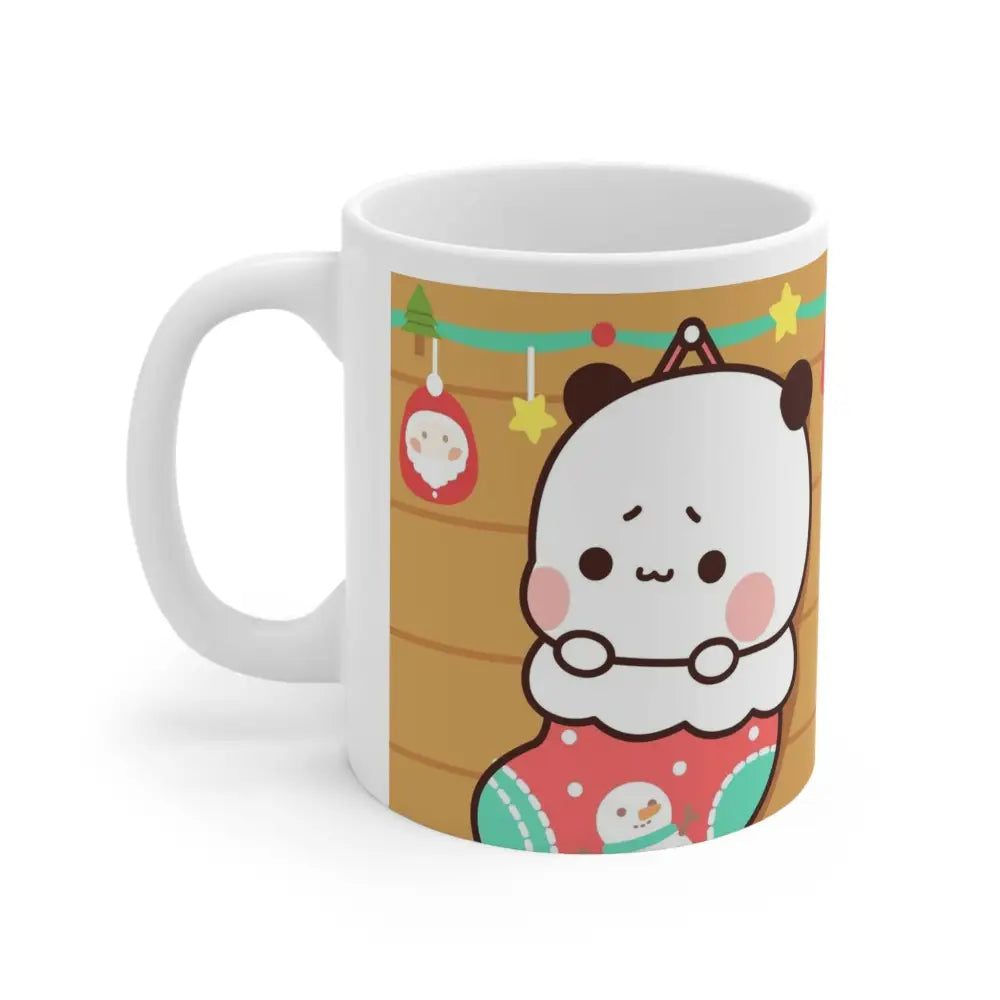 Festive Bubu Christmas Mug for Holiday Beverages - 11oz - Mug