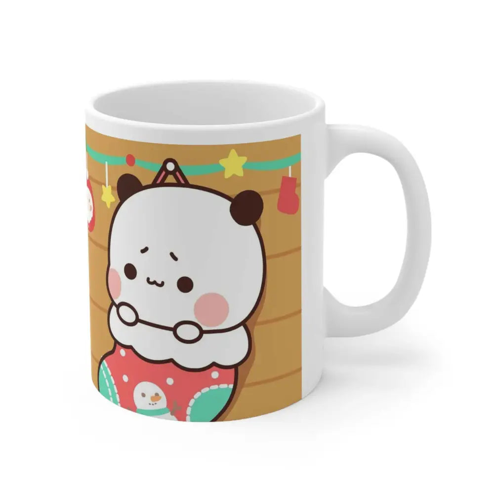 Festive Bubu Christmas Mug for Holiday Beverages - 11oz - Mug