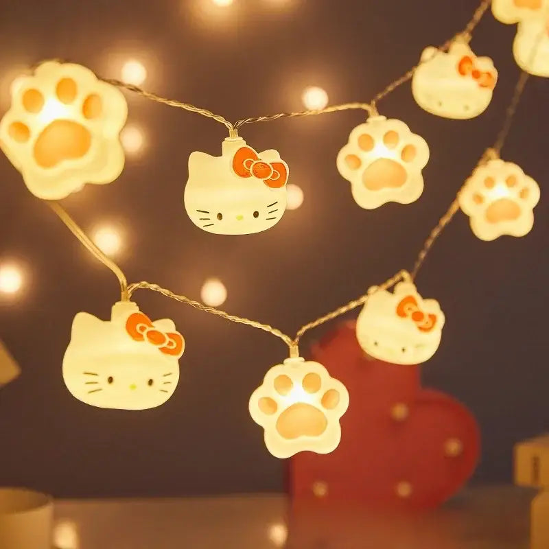 Festive Holiday Kitten String Lights for Adorable Decor - string lights