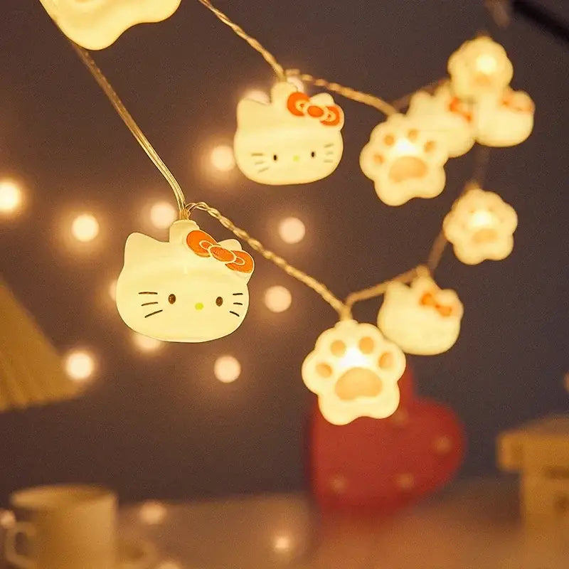 Festive Holiday Kitten String Lights for Adorable Decor - string lights