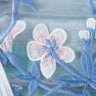 Floral Embroidered Mesh Bodysuit with Criss - Cross Harness Details - Cosparty