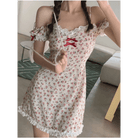 Floral Off the Shoulder Dress for an Angelic Look - Cosparty