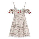 Floral Off the Shoulder Dress for an Angelic Look - Cosparty