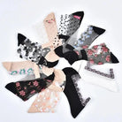 Floral Socks in Transparent Nylon for Cute Style - Cosparty