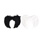 Fluffy Angel Wings in Black or White for Cosparty Accessories - accessories