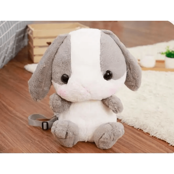 Fluffy Baby Bunny Rabbit Plush Toy Backpack for Kids - Cosparty