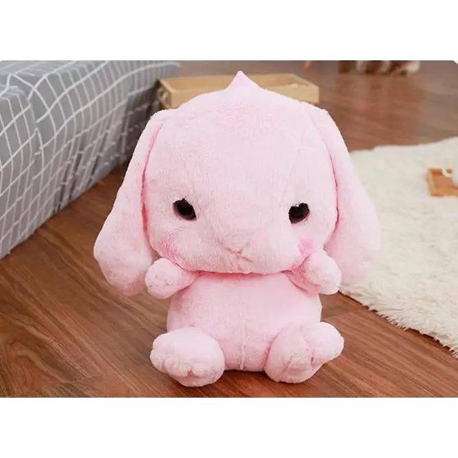 Fluffy Baby Bunny Rabbit Plush Toy Backpack for Kids - backpack