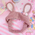 Fluffy Bunny - Eared Headband with Cute Pom Poms - Cosparty