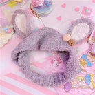 Fluffy Bunny - Eared Headband with Cute Pom Poms - Cosparty