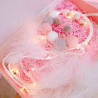 Fluffy Illuminated Dream Catcher for Charming Home Decor - Cosparty