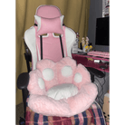 Fluffy Paw Shaped Seat Cushion for Kawaii Bedroom Decor - Cosparty