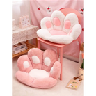 Paw Print Seat Cushion - White / 60x70cm - cat paw, chair, chairs, cushion, dog paw