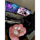 Fluffy Paw Shaped Seat Cushion for Kawaii Bedroom Decor - Cosparty